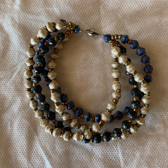 31 Bits Jewelry - 31 Bits Bracelet Blue, Gold and Green 31 Bits Jewelry - 31 Bits Bracelet Blue, Gold and Green
